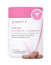 Happy vastaan Dr. Formulated D-Mannose with Cranberry Pills for Women Cranberry for virtsatieinfektiot & D Mannose Powder for UTI Infektion ehkäisy, rakko & virtsatie terveys & Harmony