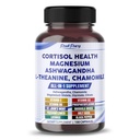 CORTISOL Health Ashwagandha Magnesium Kamomile L-Theanine - valmistettu Yhdysvalloissa