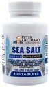 Peter's Choice Sea Salt Natriumkloridi 450 mg, 100 tablettia, Elektrolyytti tuki & tasapaino, Yleisurheilun Post Treenaus nesteytys & toipuminen. Kuuma sää apu. Estä kuivumista ja kramppeja. Valmistettu Yhdysvalloissa