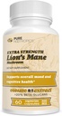 Pure Nootropic - Lion's Mane 8:1 Sieni 500 mg ...