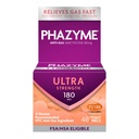 Phazyme Gas Relief, Ultra Strength Gas and Bloating Relief for Adults, 180 mg Simetikoni Fast Gels, 48