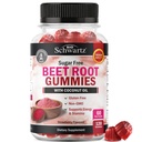 Sokerittomia juuria Gummies - typpioksidia Gummies infusoitu Coconut Oil korkeimman imeytymisen - Tukee energiaa ja koko kehon terveyttä - herkullinen mansikka maku - 120 Count (60 päivän tarjonta)
