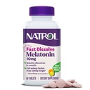 Natrol Fast Liquid Melatoniini 10 mg, melatoniinin lisäravinteet levollinen uni, uni tuki aikuisille, 60 Citrus-Flavored tablettia, 60 päivän asti