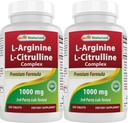 Best Naturals L-arginiini L-Citrulline Complex 1000 mg 250 tablettia (250 tablettia (pakkaus 2)