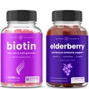 NutraChamps Biotin Gummies ja Elderberry Gummies Bundle