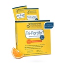 Tutkitut ravitsemuslääkkeet Liposomal Glutatione (450 mg) Liquid Gel + C-vitamiini - Tri-Fortify - Aid Natural Energy, Immuunituki & Detox - Kliinisesti tutkittu absorptio, Orange (20 Packets)