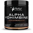 RAW Synergia Alpha Yohimbine - Fitness Support Supplement for Long-Last Energy, Alert Mind & Metabolic Health Support - Puhdas, Natural Supplement - 60 kapselia