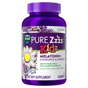 PURE Zzzs Kidz, Lapset Melatoniinikumi, unilääke, pieni määrä melatoniinia lapsille, kamomilla ja Laventeli, Melatoniini 1 mg, Melatoniini Gummies Lapset, Berry Flavored, 72 Unia Gummies