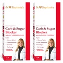 Dr. Stephanie's Mealtime Carb & Sugar Blocker - Vähentää Digested Carbs & Sugars, Stimulant-free (2 Pack)