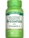 Nature's Truth B-vitamiini Plus C-vitamiini ... 100 Caplets... Vegaani, ei-GMO & gluteeniton täydennys