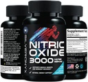 Extra Strength Typpioksidi täydentää 3X vahvuus L Arginiini, Sitruliini malaatti, AAKG, Beta Alanine - Premium lihasten tuki Nitricc Booster - Natural Energy & Heart Health Support - 120 kapselia