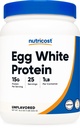 Nutricost Munavalkoinen proteiinijauhe 1lb (Aromiton) - Ei-GMO, Gluteeniton