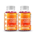 Vitamatic Magnesium Citrate Gummies 600mg per Serving - 60 Count - edistää terveellistä rentoutumista, lihasten, luun, & energiatuki (paketti 2)