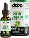 Oregano Oil Organic Liquid Drops - 6 kuukauden toimitus Organic Oil of Oregano Drops Liquid Tincture Extract, Cleanse, Detox, Immuno Support, Ruoansulatuskanavan Gut Health - Pure Vegan Ei-GMO Herbal Tincture 1 oz