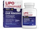 Lipo-Flavonoid Nighttime PM tinnitus Relief - unilääke melatoniini, bioflavonoidit, & C-vitamiini - sormus korvassa, korvan terveys, & rentoutuminen - Käyttö Lipo-Flavonoid Plus - 75 Caplets