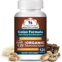 Syöpätieteet Colon Wellness Supplement, USDA Certified Organic Sieniä uute, extra vahvuus 1500 mg, korkea teho 40% Beta-Glukaanit, immuuni, Gut & Dgestive, Colon Cleanse & Detox, 120 Caps