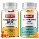Kalium Magnesium Gummies, kaliumkloridi 500 mg, magnesium Glycinate 300 mg, Mineraalilisät perheen