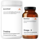 Momentous Creatiini Monohydraatti Powder & Omega-3 Fish Oil 1,600 mg - Päivittäinen Omega-3 täydentää EPA & DHA - Tuet Vahvuus, Lean Lihas, Recovery, & Yhteinen terveys - NSF Sertifioitu urheilukäyttöön