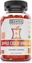 Zhou Apple Siideri Viinietikka Gummies - ACV Gummies naisten ja miesten kanssa Elderberry, Delicious Maku Raw Cane Sugar, USDA Organic - 60 Vegan Gummies