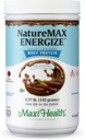 NatureMax EnergizeTM Whey Protein Powder - Energia- Tuki Aterian korvaaminen - 20g Protein Per Serving - Luonnollinen suklaa maku - Kosher Dairy Vitamiini - 1.17lb
