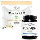 Muscle Feast Creatiini Monohydraatti & Grass-Fed Whey Isolate Bundle ... 2lb Creatiini + 5lb Vanilla Whey Isolate