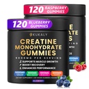 Kreatiini Monohydraatti Miehet ja naiset, 9000MG Creatiini Gummies Sugar Free - BCAA 2:1, B12 B6 Boost Strength, Focus & Endurance, Vegan, ei-GMO