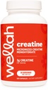 Wellah Creatiini Monohydraattikapselit (3000 mg) 120 kapselia - mikronoitu kreatiini, 30 tarjoilua