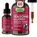 Eläinten Essentials Seasonal Allergia- Kasviperäisiä Formula koirille ja kissat satunnaisia allergia Relief, Sweet Maku, 100% Organic Human Grade Yrtit, Eläinlääkäri Suositeltava eläinten hyvinvointi Tonics - 1 Fl Oz