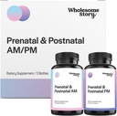 Premium Biosablet Prenatal & postnatal vitamiineja naisille, joilla on DHA, Folaatti & Silitysrauta 100% välttämättömiä vitamiineja raskauden ja imetyksen naiset 2 pullot Optimoidut AM & PM annokset 30 päivän tarjonta
