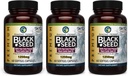 Amazing Yrtit Premium Black Seed Oil Kapselit - Korkea Teho, Cold Pressed Nigella Sativa Aids Ruoansulatus, Immuno tuki & aivotoiminta - 60 Count, 1250mg (paketti 3)