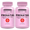 Tutkimus Labs Prenatal vitamiineja naisille 2 Fer 1 Ad: 6X Lisää Biosablet Methylated Folate Folic Acid MTHF 5 