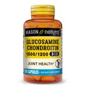 MASON NATURAL Glukosamiini C-vitamiini 1500/1200, tukee yhteistä terveyttä normaalin joustavuuden ja liikkuvuuden *, 280 kapselia, 3 kuukauden tarjonta
