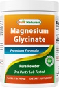 Best Naturals Magnesium Glycinate Powder - 1 punta (1 LB (pakkaus 1))