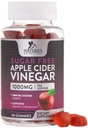 Apple Sider Viinietikka Gummies for Weight Loss 1000mg - Vegan Apple Viinietikka Gummy for Detox & Cleanse, ACV Supplement Pillerit, B12-vitamiini, Sokeriton ACV Gummy, ei-GMO, Nature's Nutrition - 60 Gummies