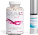 IkätönLX-lisäkapseli naisille, joilla on HMB Hydrasilk Eye Cream Bundle