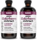 Norm's Farms Pure Elderberry Extract 2PK - valmistettu vain vanderbries in USA - Immuuni, antioksidantti tuki, ei lisättyä sokeria, lisäaineita, vegaania, gluteeniton, ei GMO, Tincture Alkoholiton - 8 Oz
