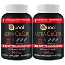 Qunol Ultra CoQ10 100mg 3X Parempi imeytyminen Patentoitu vesi ja rasvaliukoinen luonnollinen täydentää lomake Coenzyme Q10 Antioksidantti Heart Health Packs Softgels, 120