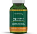 Harmony Nutraceuticals Papaya Leaf Supreme Extract Korkein Potenssi Suurin bioaktiivisuus Organic Dr. Gumman's Clinical Grade 120 Vegan Capsules Synergized with Triperine
