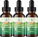 Natures Craft nestemäinen monivitamiini lapsille koskemattomuus tuki - Nami toddler monivitamiini täydentää C D3 E B6 ja D3 neste vitamiineja lapsille kaikenikäisille - korkea imeytyminen (3 pakkaus)