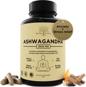 Organic Ashwagandha Root & Irish Sea Moss 3,600 mg Ashwagandha täydentää musta siemenöljyä, & Burdock juuria . Kasviperäisten täydentää energiaa, stressiä lievittää, extra vahvuus, 60 Caps
