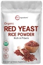 Micro Ingredients Organic Red Yeast Rice Powder, 8 Ounce (1 vuosi tarjonta), ei-GMO, Vegaaniystävällinen
