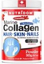 Nutridom Hydrolyzed Marine Collagen Peptides Powder, Wild-Caught from Nova-Scotia, Tukee hiuksia, ihoa ja kynsiä, ei GMO:ita, Gluteenittomia, soijaa ja maitotuotteita (330 g)