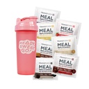 TransformHQ Aterian korvaaminen Shake Variety Box kanssa vaaleanpunainen Shaker, 7 yhden Selving Shake Packs