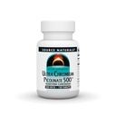 Source Naturals Ultra Kromi Picolinate 500 Hiiva-Free Chromium, Kasvissyöjä Ravintolisä, 500 mikrog - 120 tablettia