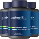 ProHealth Trans Resveratrol Plus 1000mg. Maailmoista Tutkituin Trans-Res täydentää. Tohtori suunnitteli Quercetin & BioEnhancers Max Potency. Labra testattu 98% Pure. 30 Servings (3 pakkaus)