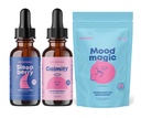 JoySpring SleepBerry Liquid Melatoniini, Magnesiumsitraatin ja Glycinate Drops ja Mood Saffron Pixie Stick lapsille
