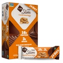 Nugo Slim Dark Chocolate Crunchy Peanut Butter, 16g Vegaaniproteiinia, 3g sokeria, 7g kuitua, matala Net Carb, Keto Friendly, Gluteeniton, 24