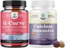 G-Curve Butt ja rintojen lisälaite pillereitä - kasviperäisten Enhancer Saattaa tukea kehon veistos käyrät ja korkea imeytyvä kalsium Gummies naisille D3-vitamiinia luun terveyteen ja immuuni tuki