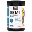 Force Factor Diet Aid Powder, Metabolia Booster & Diet Support Supplement for Lean Body Mass 15x Lisää Absorbable Kromi, Virkistävä & Herkullinen, Trooppinen Hedelmä, 30 Tarjoilut