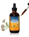 Herb Pharm Certified Organic Valerian juurinesteuute rentoutumista ja levollista unta, Luomu ruoko Alkoholi, 4 Ounce